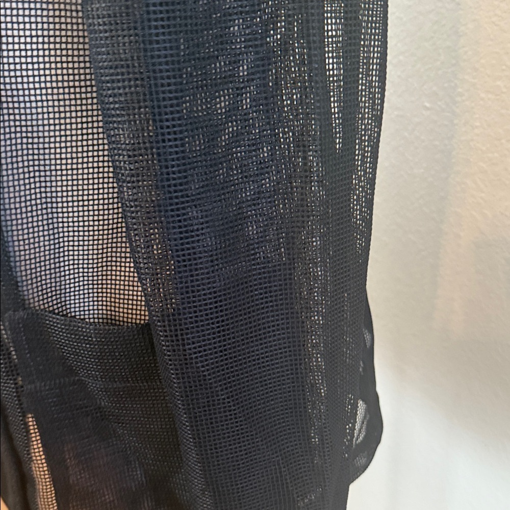 Ralph Lauren Black Sheer Double-Breasted Blazer - Picture 7 of 8